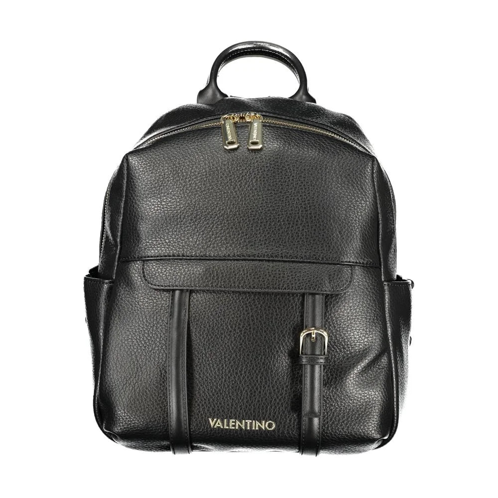 Mario Valentino Black Polyurethane Women Backpack