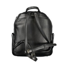 Mario Valentino Black Polyurethane Women Backpack
