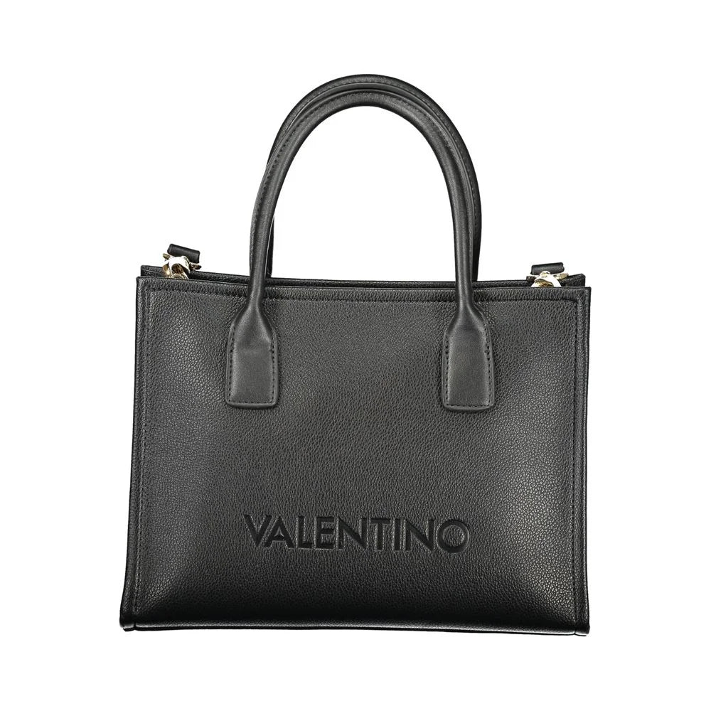 Mario Valentino Black Polyurethane Women Handbag