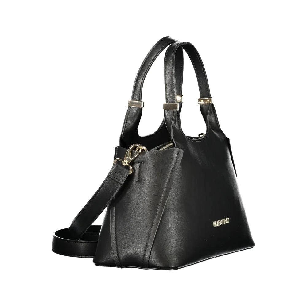 Mario Valentino Black Polyurethane Women Handbag