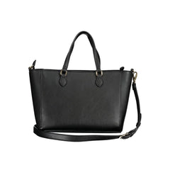 Mario Valentino Black Polyurethane Women Handbag