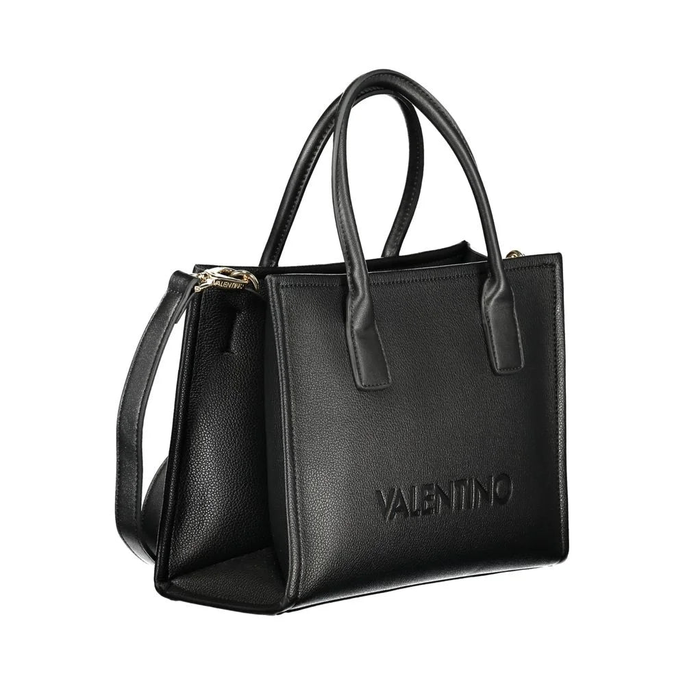 Mario Valentino Black Polyurethane Women Handbag