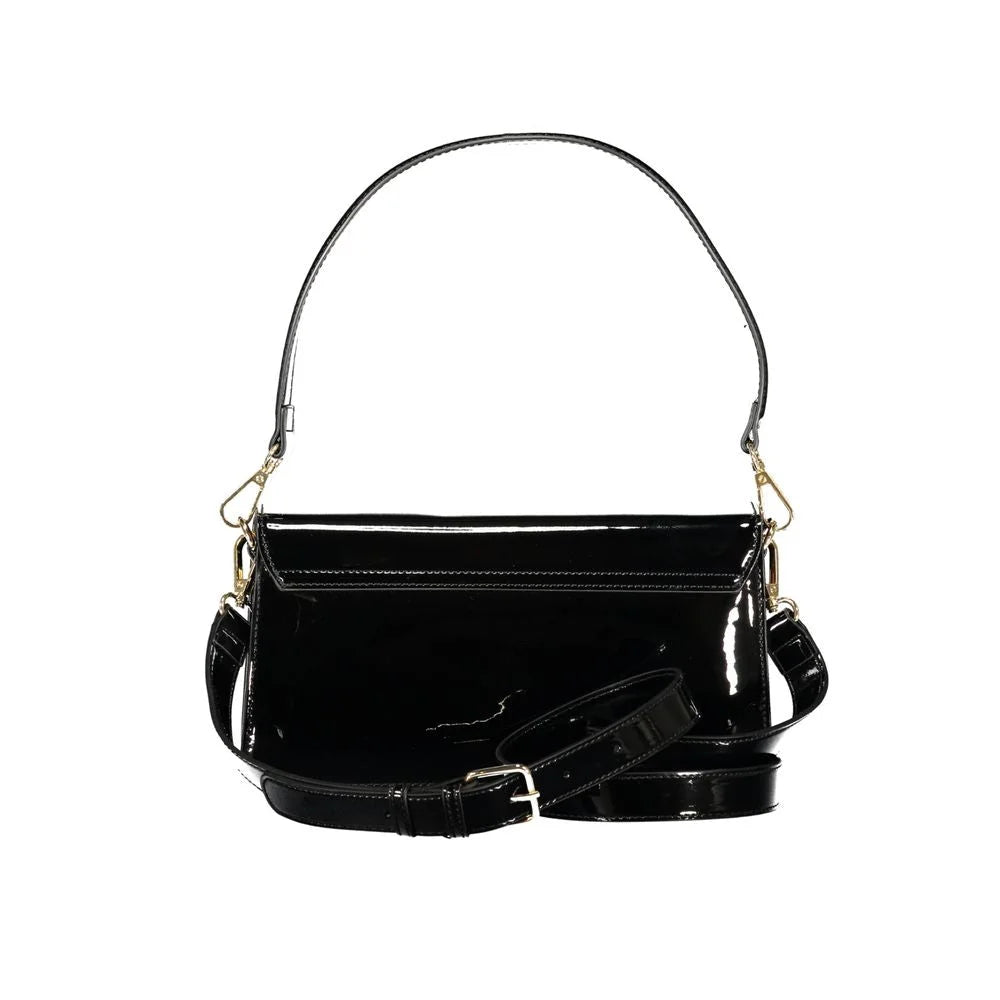 Mario Valentino Black Polyurethane Women Handbag