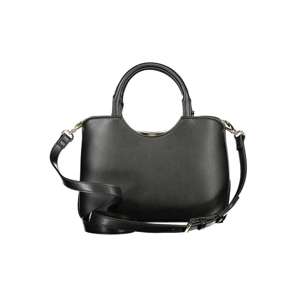 Mario Valentino Black Polyurethane Women Handbag