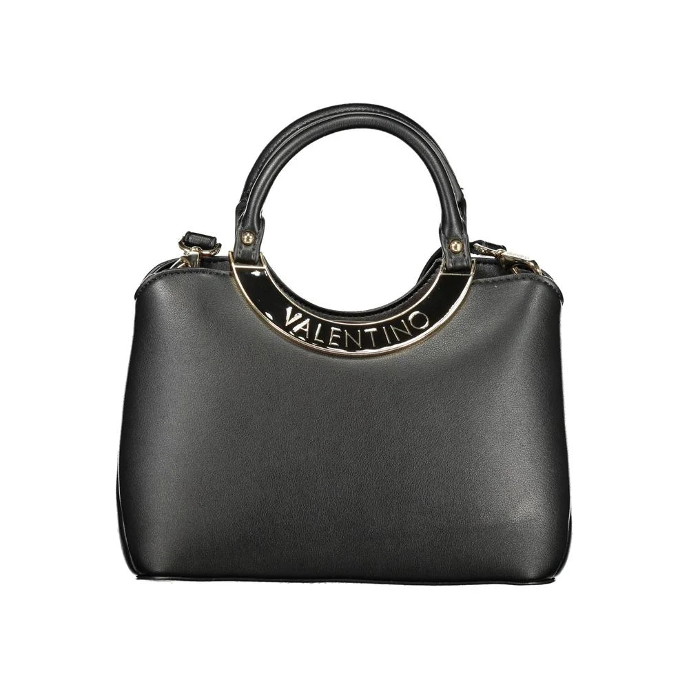 Mario Valentino Black Polyurethane Women Handbag