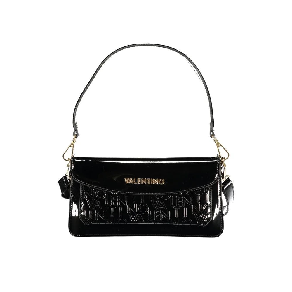 Mario Valentino Black Polyurethane Women Handbag