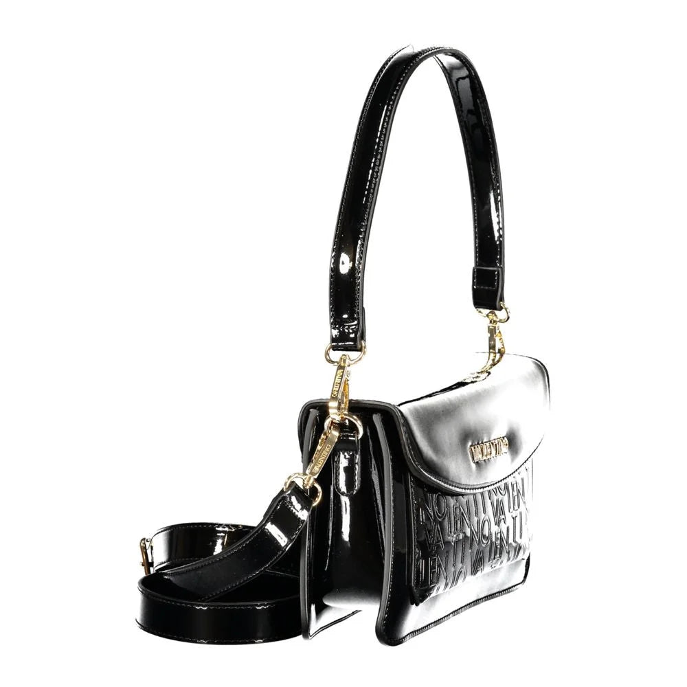 Mario Valentino Black Polyurethane Women Handbag
