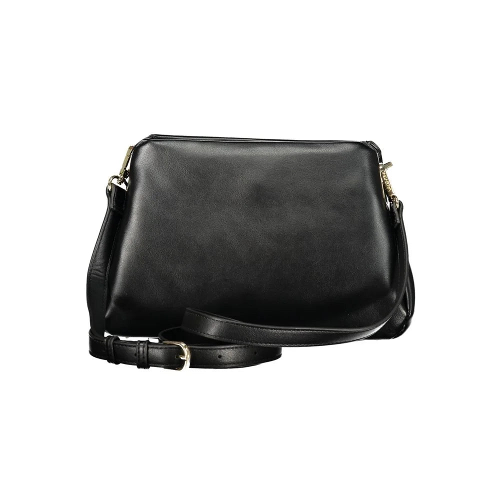 Mario Valentino Black Polyurethane Women Handbag