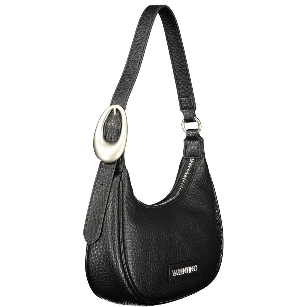 Mario Valentino Black Polyurethane Women Shoulder Bag