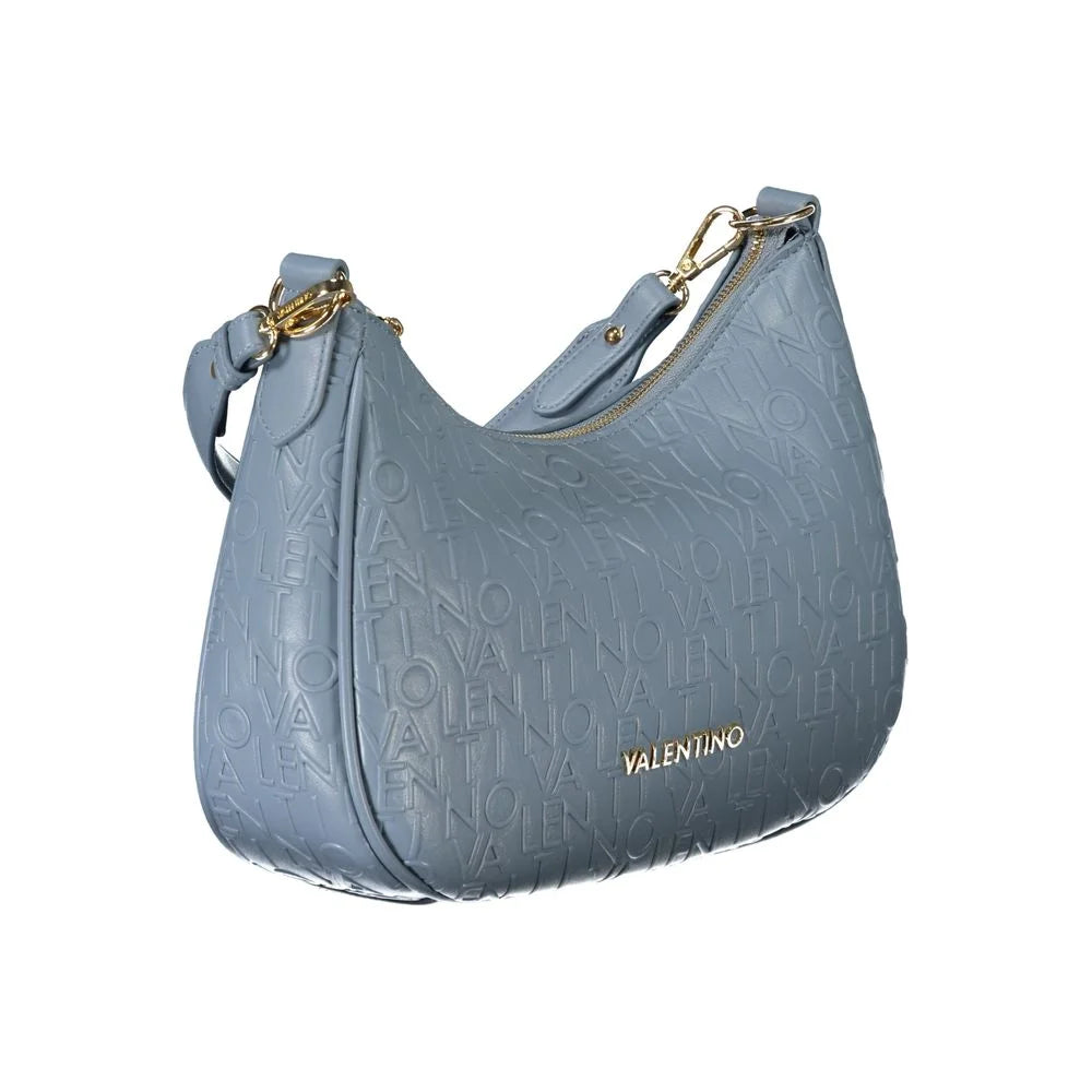 Mario Valentino Blue Polyethylene Handbag - Half-Moon Bags