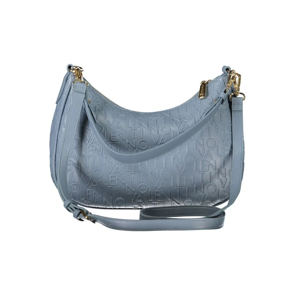 Mario Valentino Blue Polyethylene Handbag - Half-Moon Bags