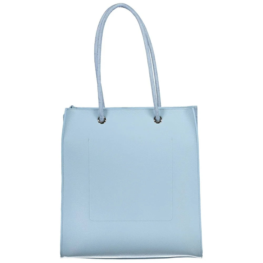 Mario Valentino Blue Polyethylene Handbag - Shopper Bags