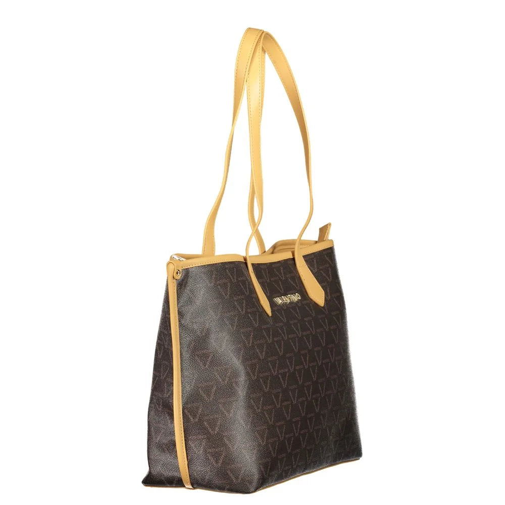 Mario Valentino Brown Polyethylene Handbag - Shopper Bags