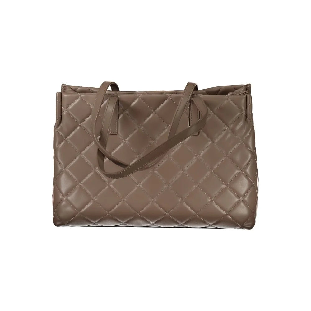 Mario Valentino Brown Polyethylene Handbag - Shoulder Bags