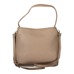 Mario Valentino Brown Polyethylene Women Handbag - Shoulder Bags