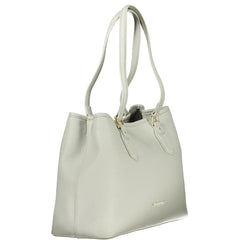 Mario Valentino Gray Polyethylene Handbag