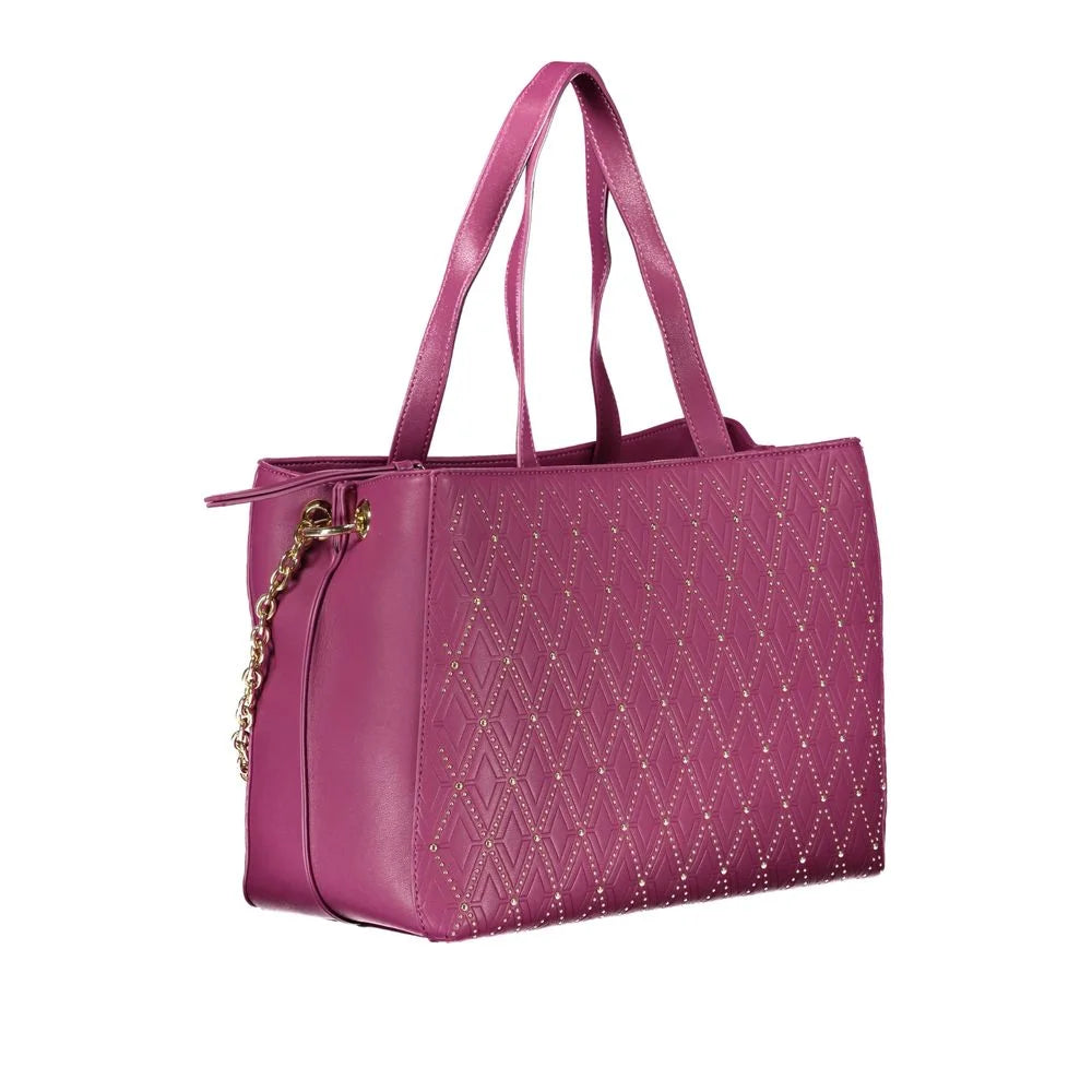 Mario Valentino Purple Polyethylene Handbag - Shopper Bags