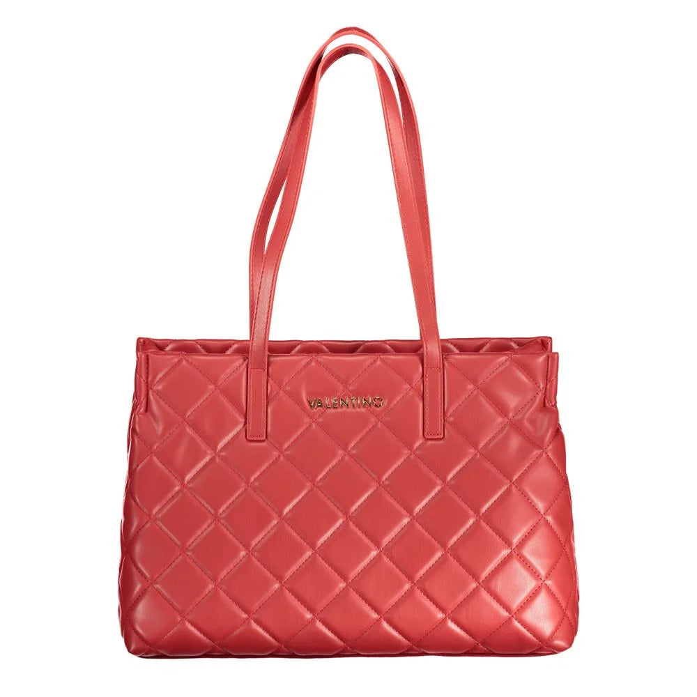 Mario Valentino Red Polyethylene Handbag - Shopper Bags