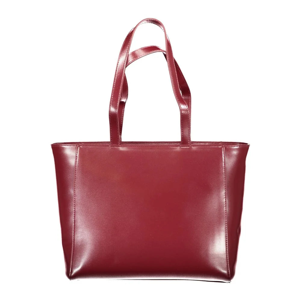 Mario Valentino Red Polyethylene Women Handbag