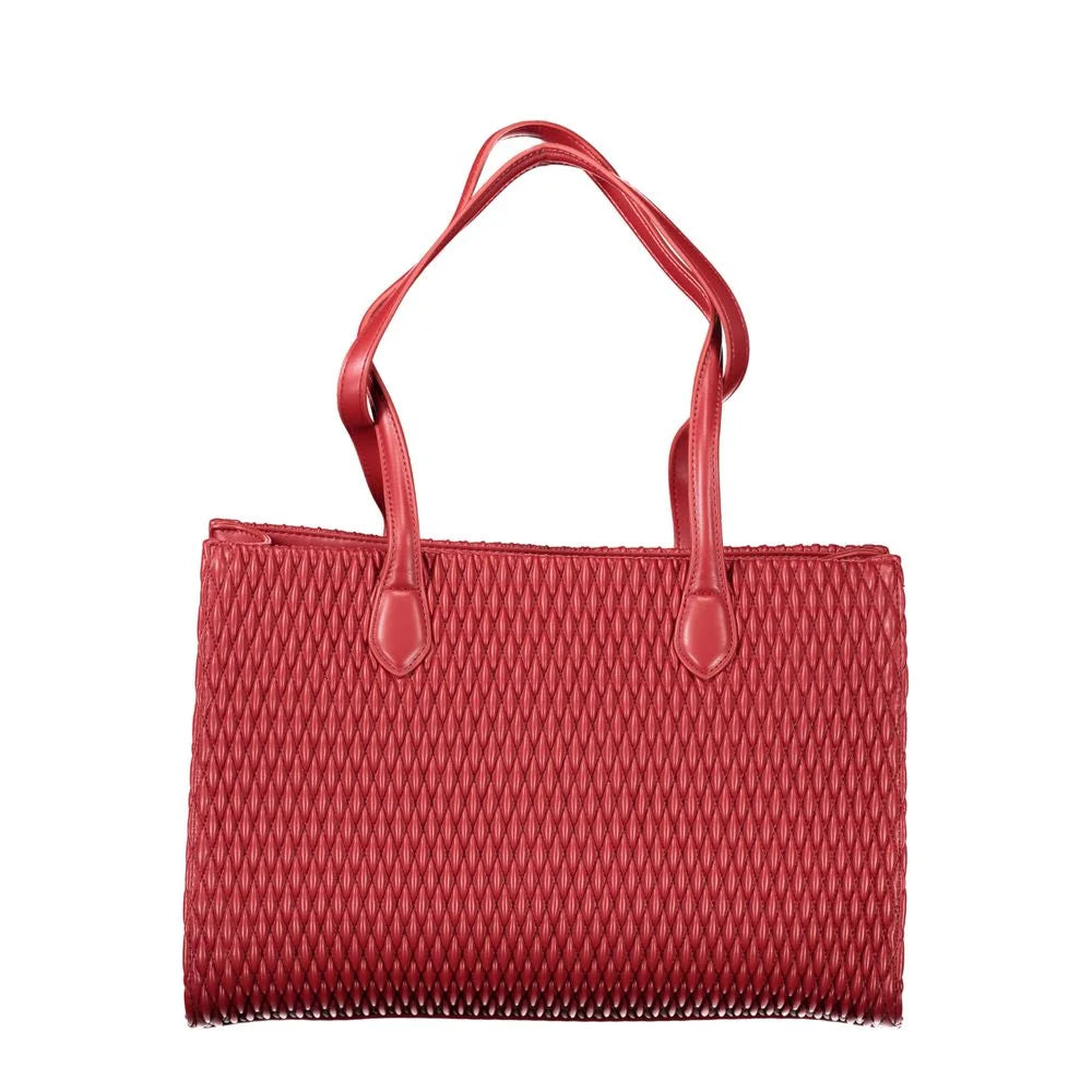 Mario Valentino Red Polyethylene Women Handbag - Shopper Bags