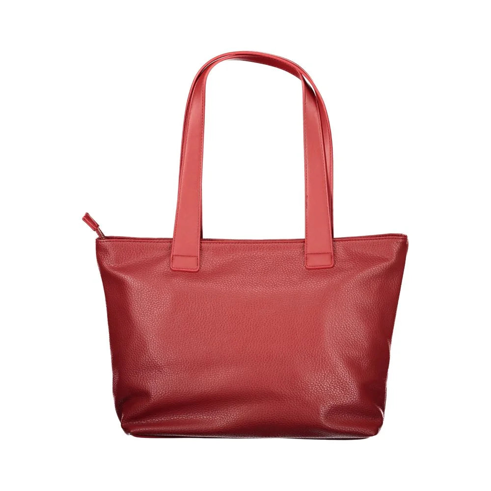Mario Valentino Rosso Polyurethane Woman Shoulder Bag