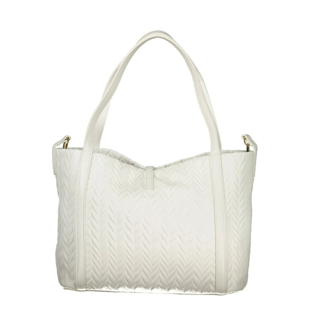 Mario Valentino White Polyethylene Handbag
