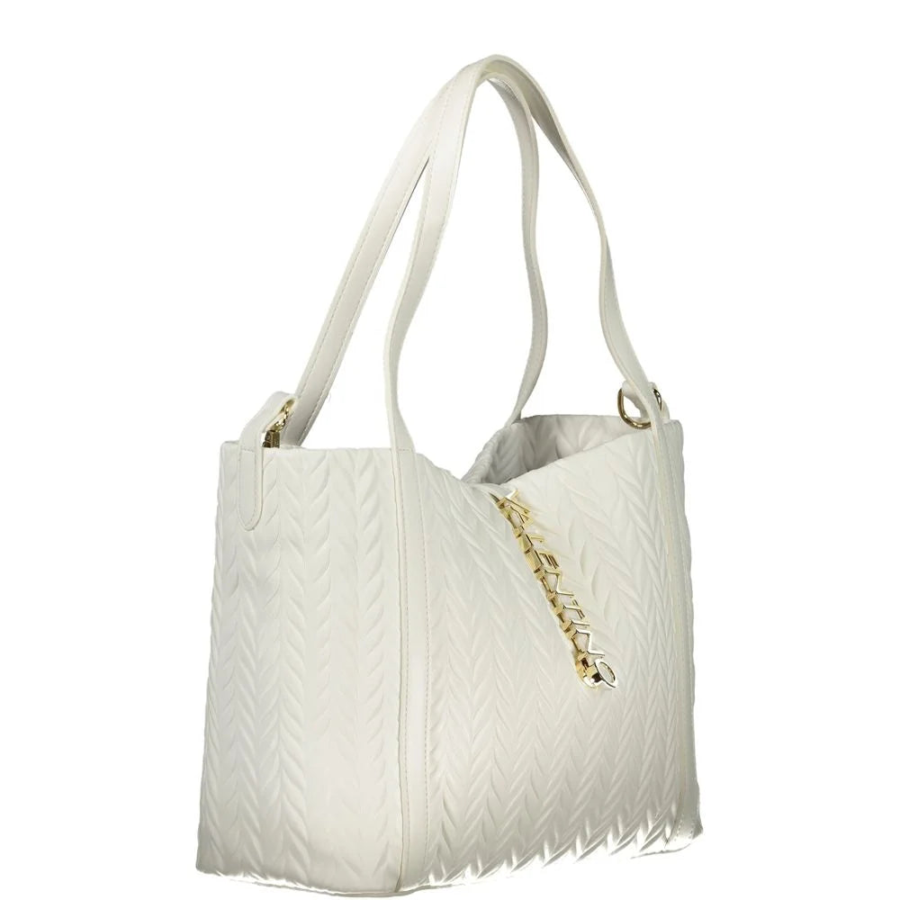Mario Valentino White Polyethylene Handbag