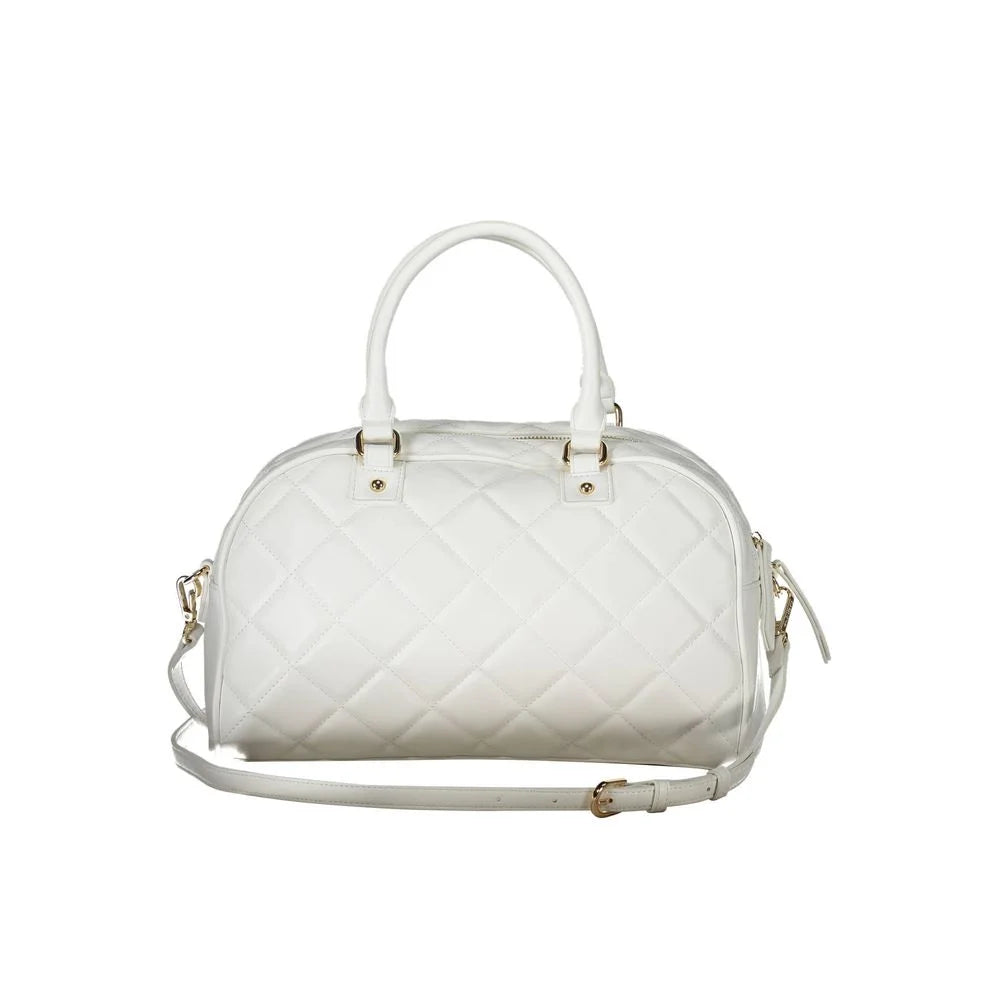 Mario Valentino White Polyethylene Handbag - Barrel Bags