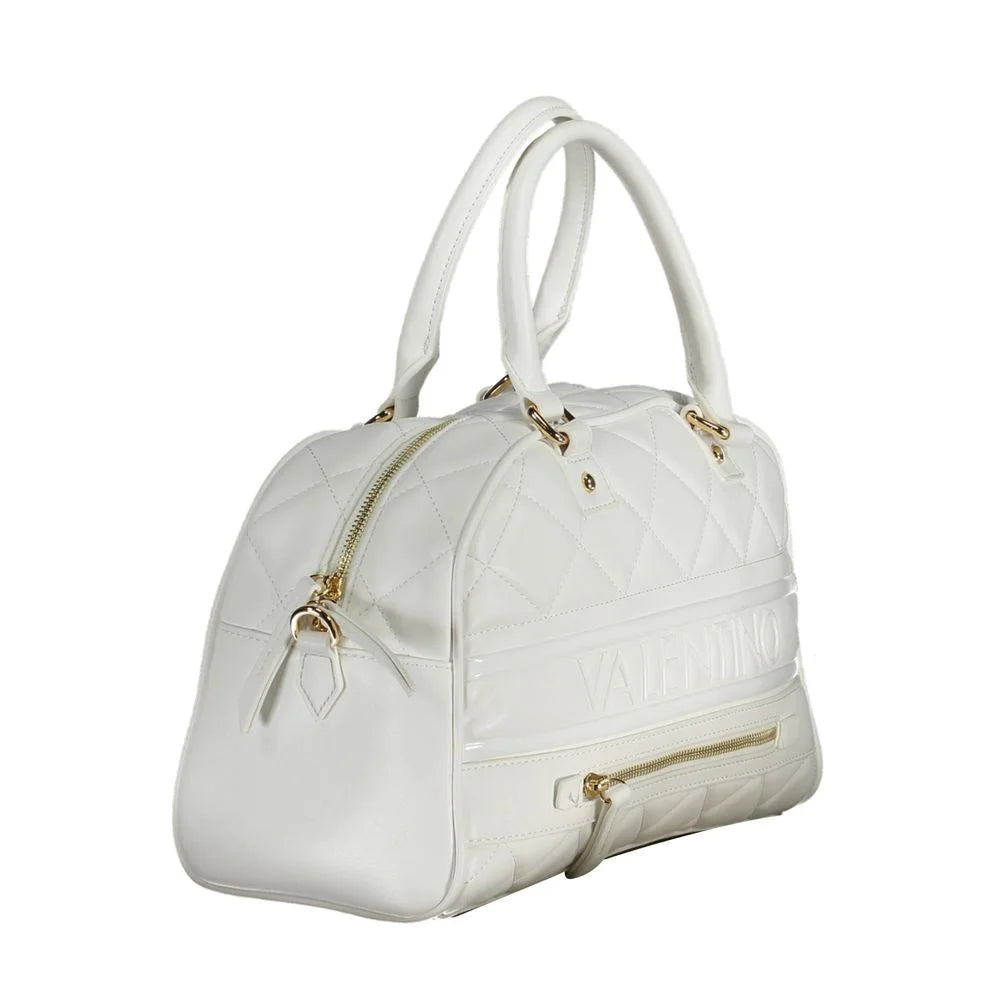 Mario Valentino White Polyethylene Handbag - Barrel Bags