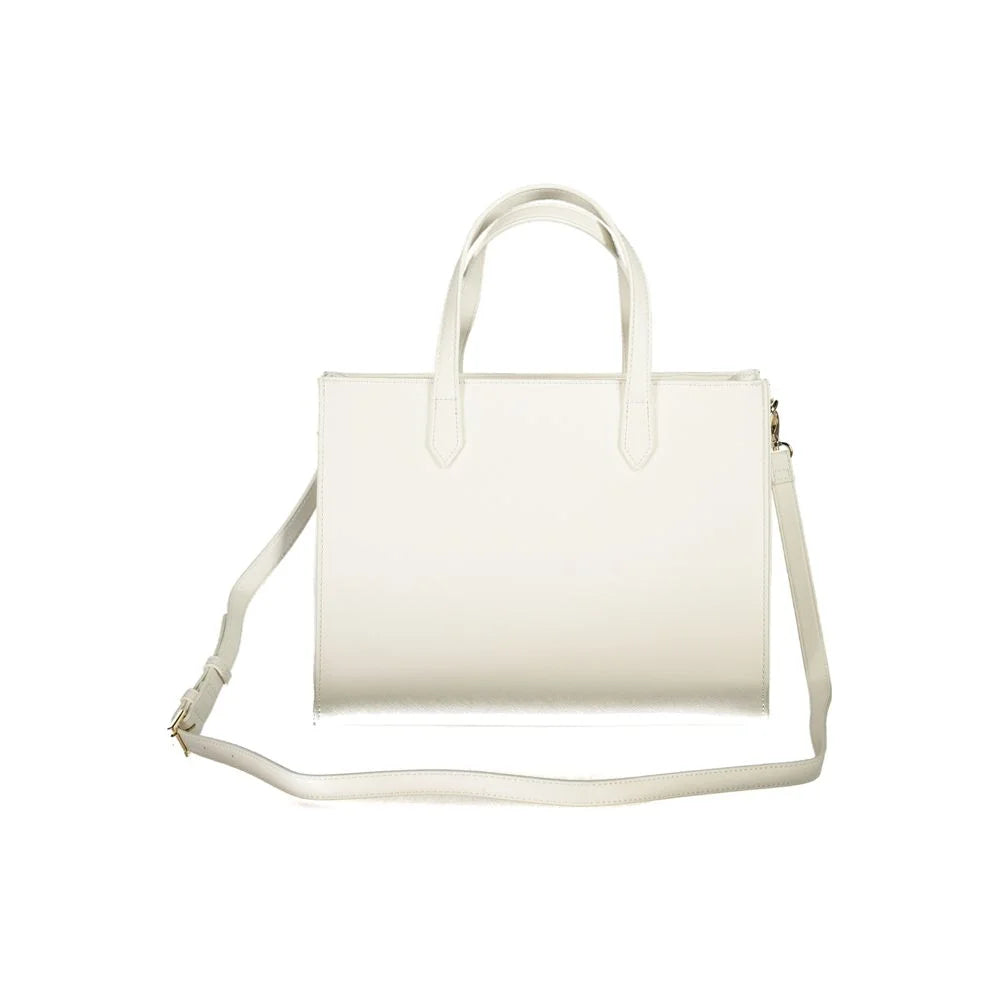Mario Valentino White Polyethylene Handbag - Shopper Bags