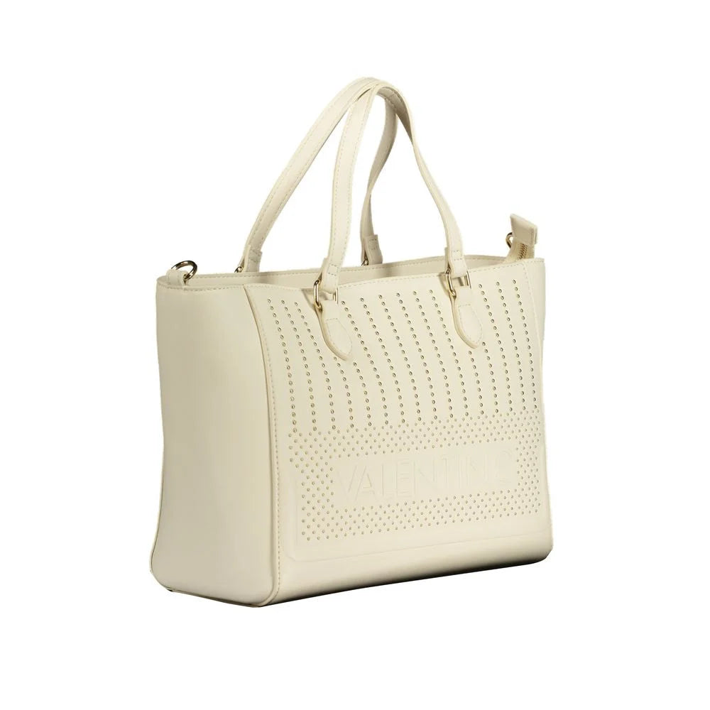Mario Valentino White Polyethylene Handbag - Shopper Bags