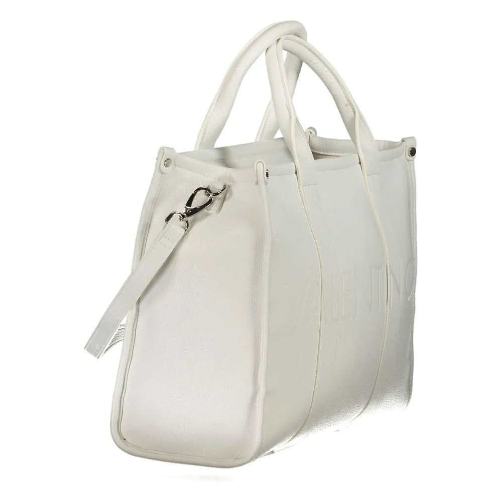 Mario Valentino White Polyethylene Handbag - Shopper Bags