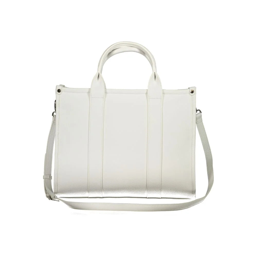 Mario Valentino White Polyethylene Handbag - Shopper Bags
