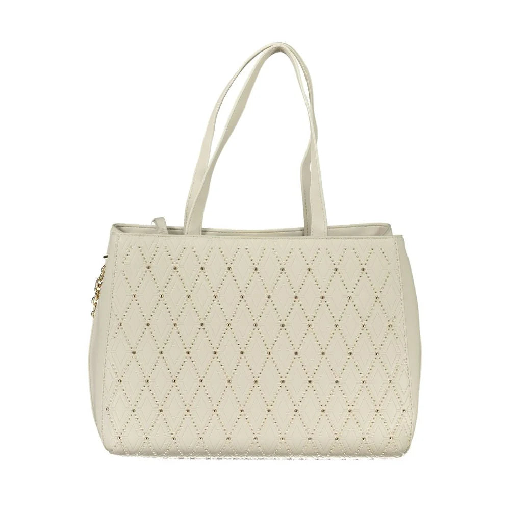 Mario Valentino White Polyethylene Handbag - Shopper Bags