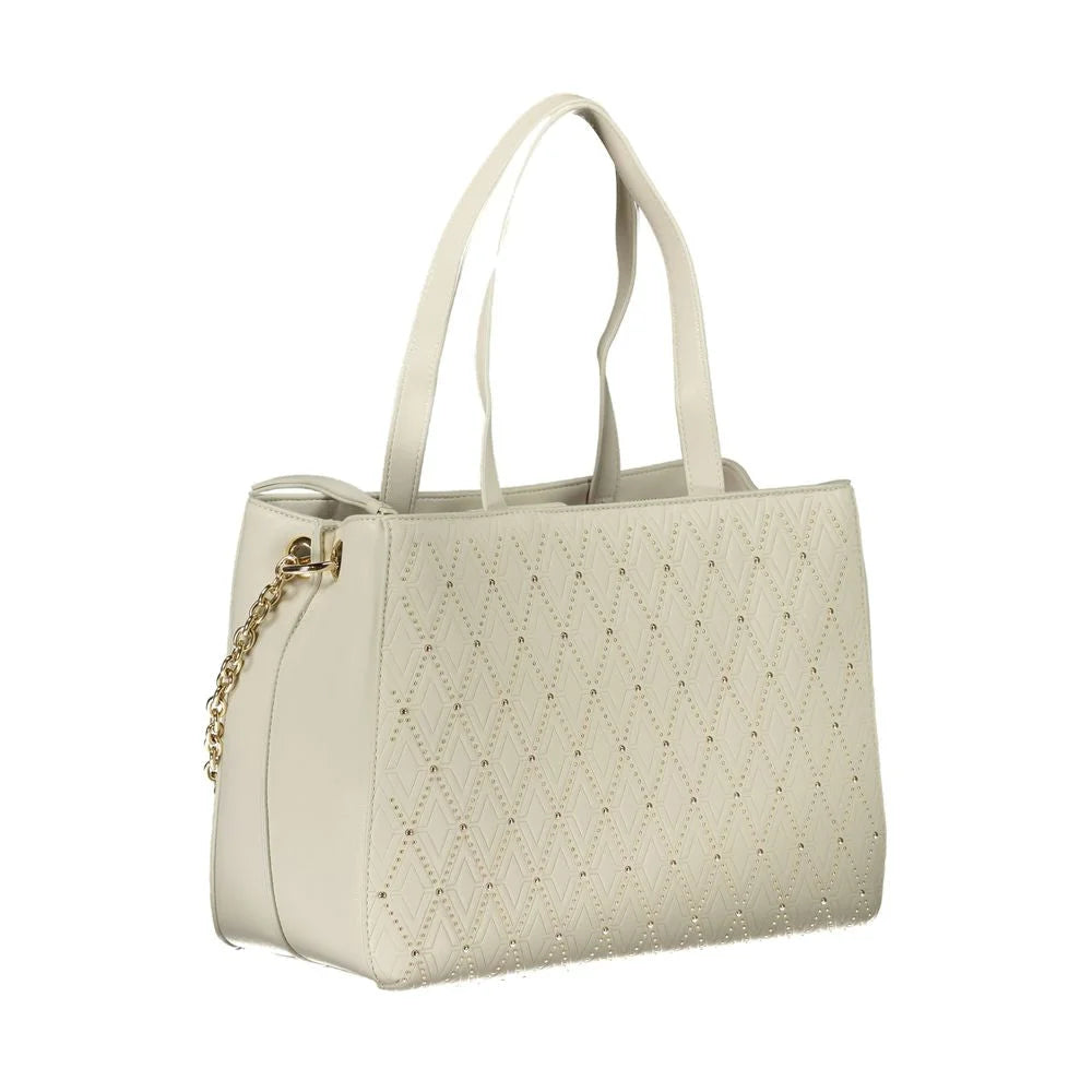 Mario Valentino White Polyethylene Handbag - Shopper Bags