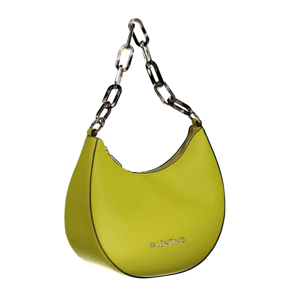 Mario Valentino Yellow Polyethylene Women Handbag - Half-Moon Bags