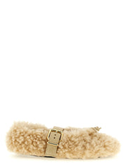 Marni Beige Lambskin Ballet Flats - EU38/US8
