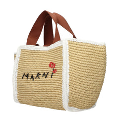 Marni Beige Raffia Handbag