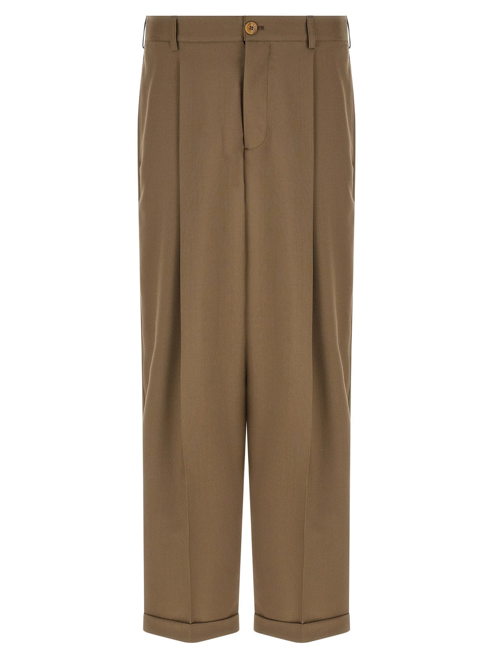 Marni Beige Virgin Wool Casual Pants