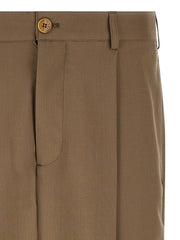 Marni Beige Virgin Wool Casual Pants