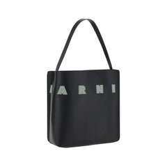 Marni Black Calf Leather Bos Taurus Shoulder Bag
