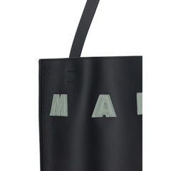 Marni Black Calf Leather Bos Taurus Shoulder Bag