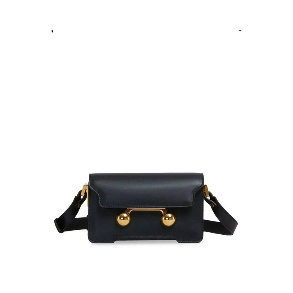 Marni Black Calfskin Crossbody Bag