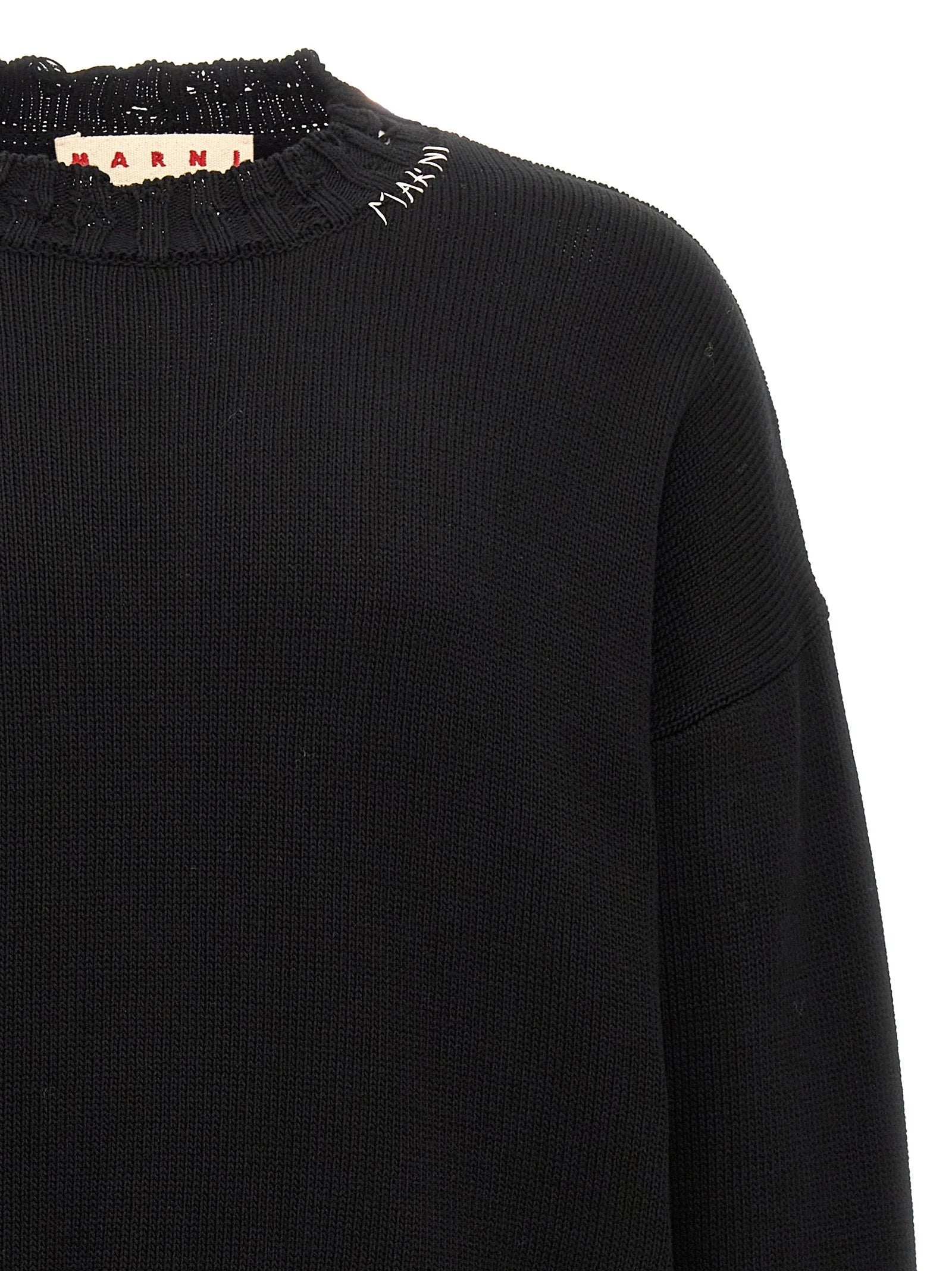 Marni Black Cotton Cardigan