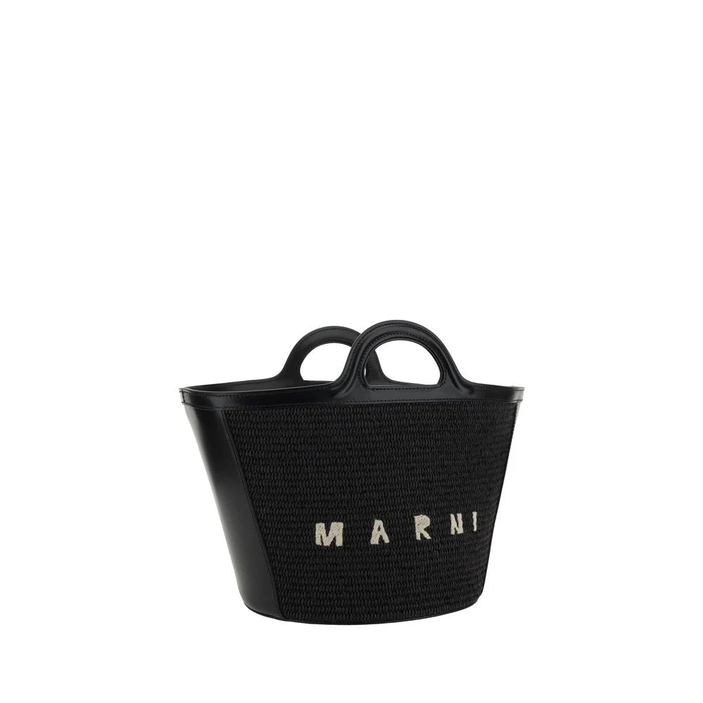 Marni Black Cotton Shoulder Bag