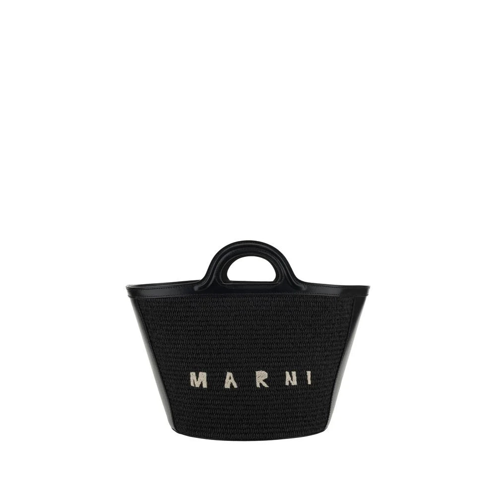 Marni Black Cotton Shoulder Bag