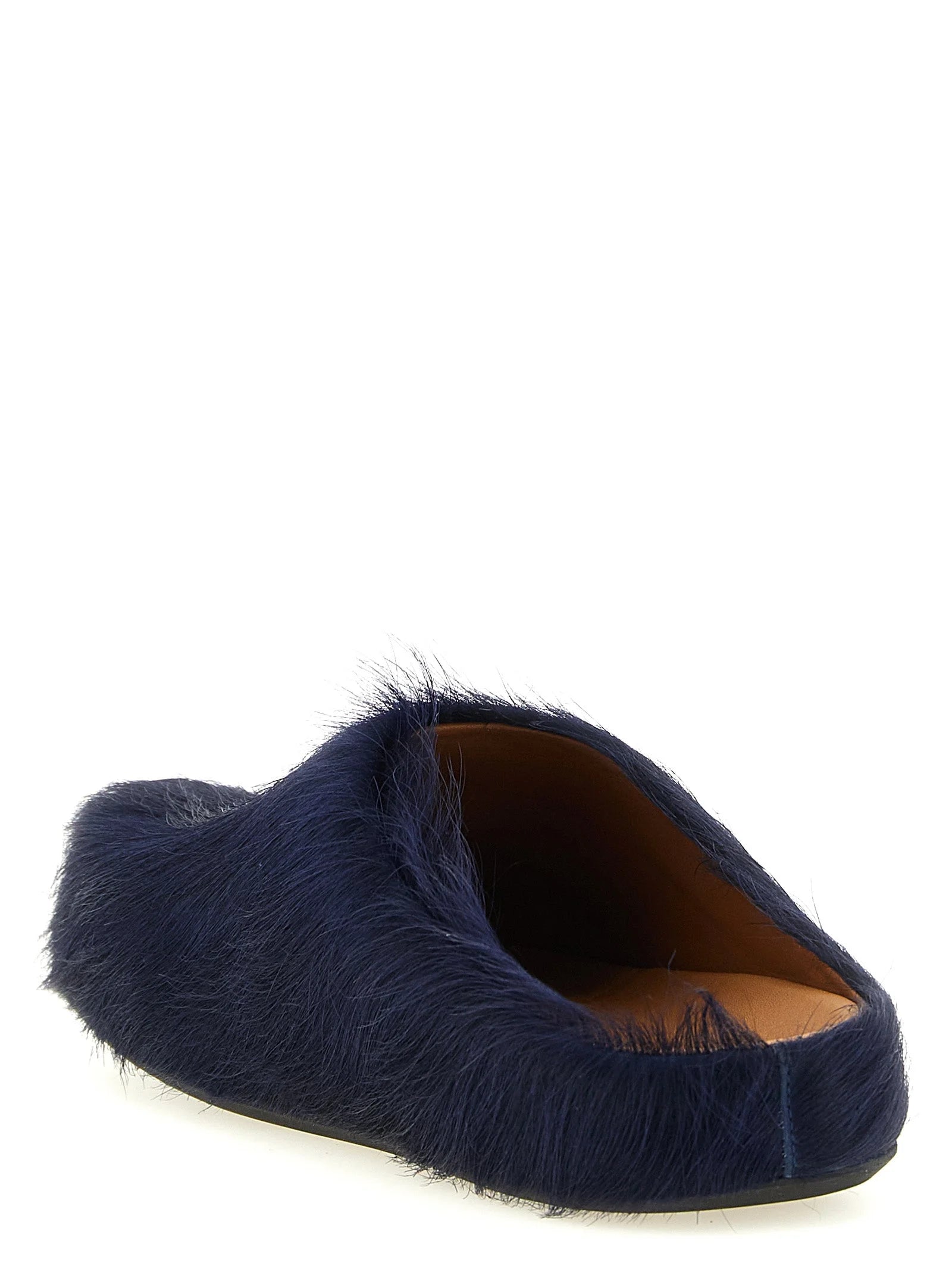 Marni Blue Calfskin Mules