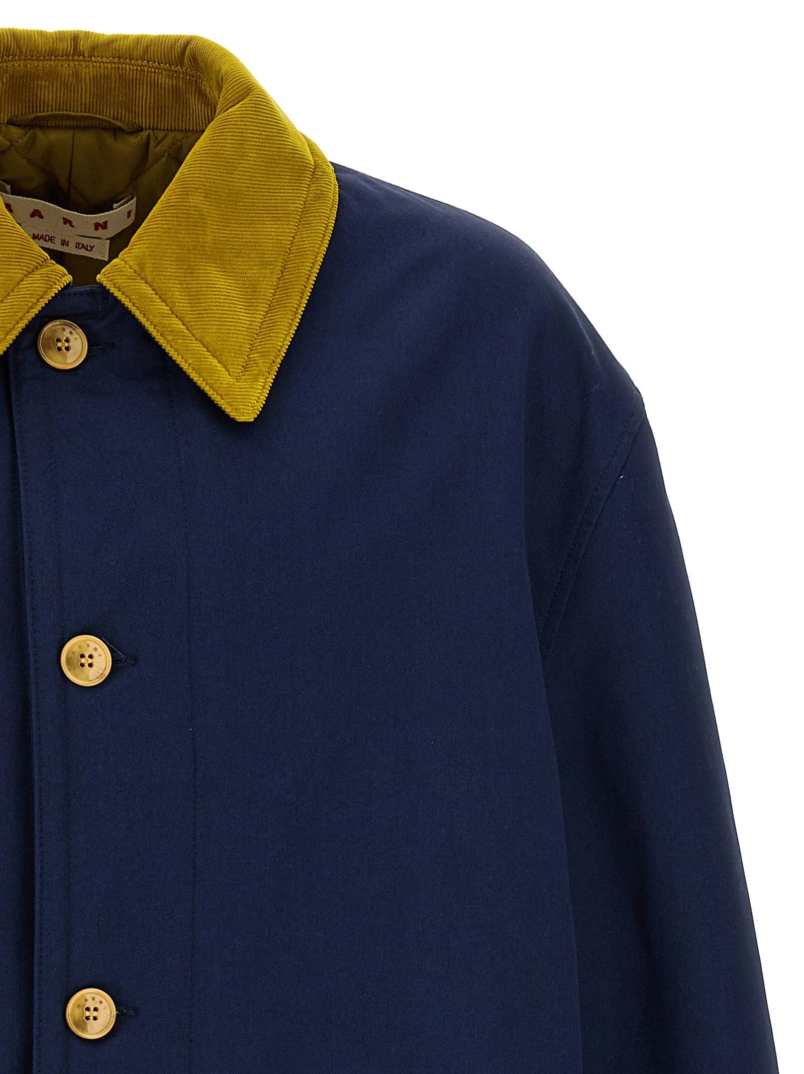 Marni Blue Cotton Parka