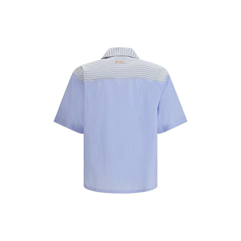 Marni Blauw katoenen geruit shirt - IT50 | L