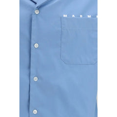 Marni Blue Cotton Shortsleeve Shirt